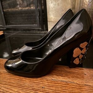 ✨Vintage Beverly Feldman Sassy Black Patent Leather Heels✨